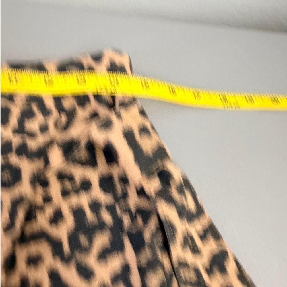 Zara Leopard Print Wrap Skort Mini Skirt Shorts Size S - Picture 4 of 9